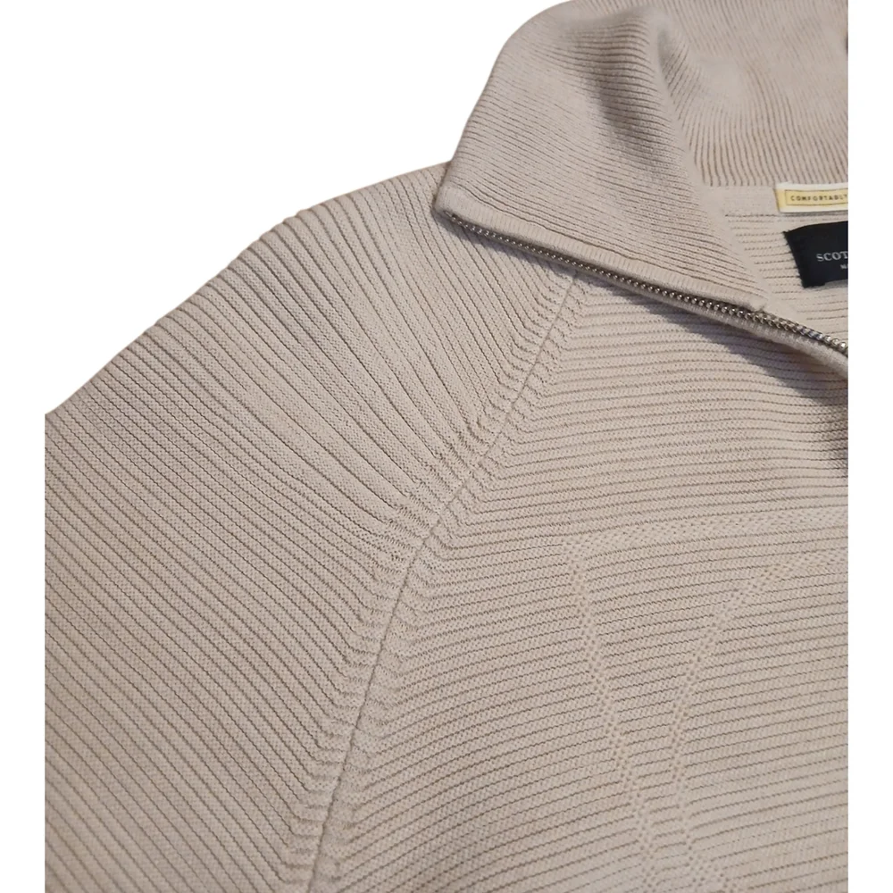 Scotch & Soda - Women's - Pullover zip sweater - Cream - Size Small - Picture 9 of 10